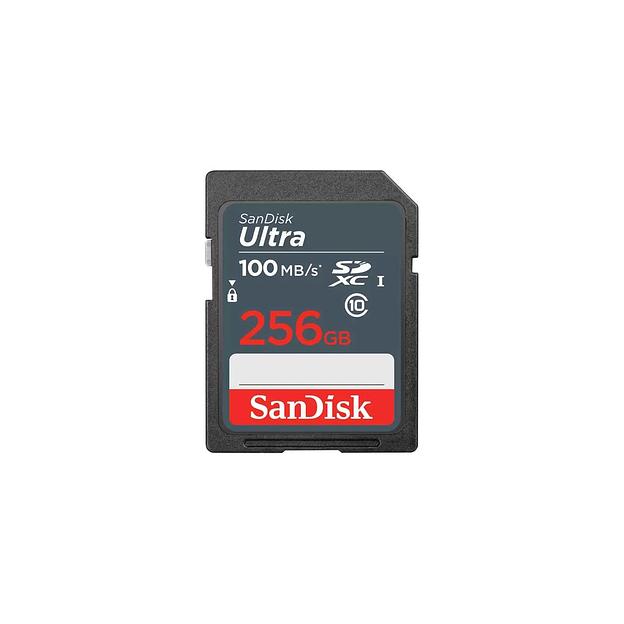 Карта памяти SDXC UHS-I Sandisk Ultra 256 ГБ, 100 МБ/с, Class 10, SDSDUNR-256G-GN3IN, 1 шт. фото 1