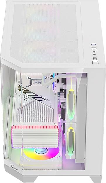 Корпус Formula Crystal Z6M Floe белый без БП mATX 4x120mm 2xUSB3.0 audio bott PSU фото 2