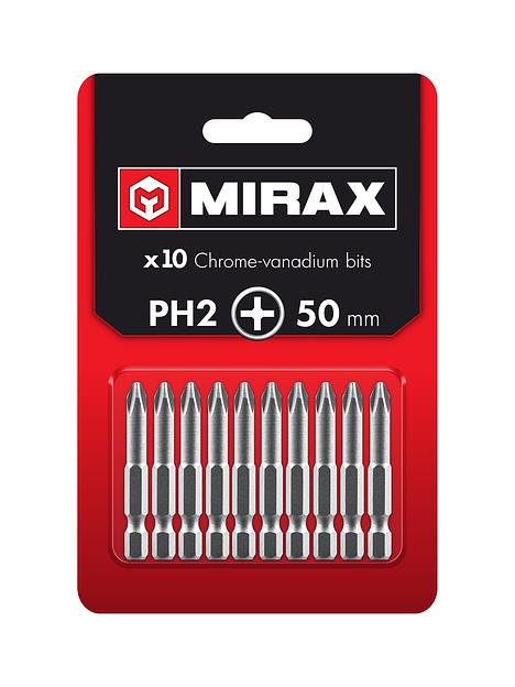 MIRAX PH2, 50 мм, 10 шт, биты (26271-2-50-10) фото 1