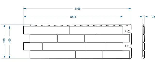 Фасадная панель под песчаник Stein «Тёмный орех» опт фото 3