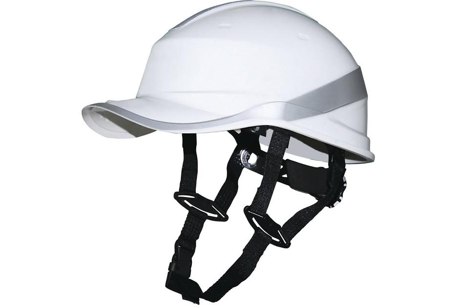 Каска защитная Delta Plus BASEBALL DIAMOND V UP, белая фото 1