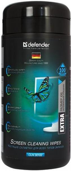 Defender Салфетки для экранов CLN 30102 Pro 100 шт,туба,витлейд Defender 30102 фото 1