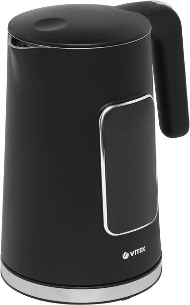 Чайник электрический Vitek VT-1162 1.7л. 2200Вт черный корпус: металл/пластик фото 2