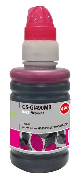 Чернила Cactus CS-GI490MB пурпурный 100мл для Canon Pixma G1400/G2400/G3400 фото 2