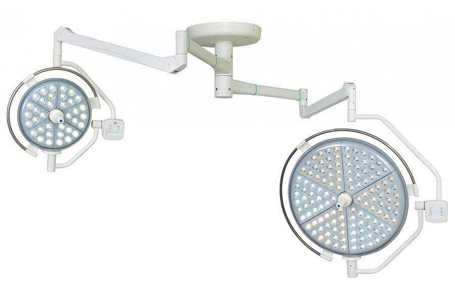 Хирургический потолочный двухблочный светильник Паналед 120/160 фото 1