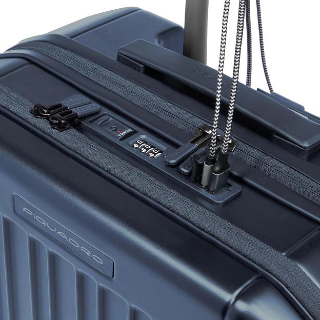 Чемодан Piquadro PQ LIGHT BV6552PQL/BLUO 40x41x23см поликарбонат синий матов. фото 5