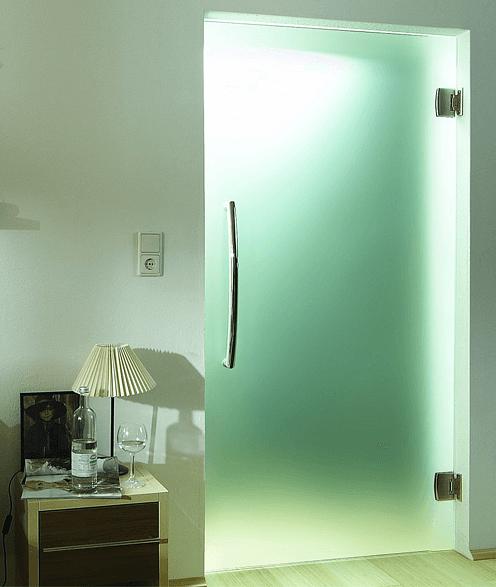 Стеклянная дверь без короба фото 1