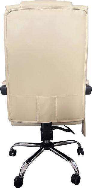 Кресло Cactus с вибромассажем CS-CHR-OC04M-WT слоновая кость эко.кожа крестов. фото 6