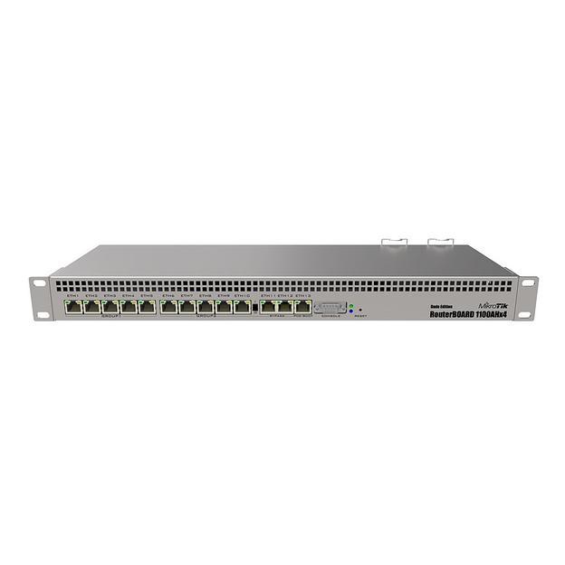 RB1100Dx4 Dude Edition (RB1100AHx4 Dude Edition) Router 1U 19" Rack Mount. Ethernet 13x 10/100/1000 +Serial. PoE. 2xSATA, 2xM2, 60Gb M2SSD. 220/48V {10} (002648) фото 1