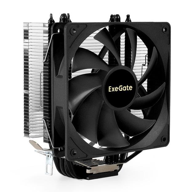 Exegate EX295004RUS Кулер ExeGate Dark Magic EE400XL-PWM (Al+Cu, черное покрытие, 4 тепл.трубки, LGA775/1150/1151/1155/1156/1200/1700/AM2/AM2+/AM3/AM3+/AM4/AM5/FM1/FM2/754/939/940, TDP 140W, Fan 120mm фото 1