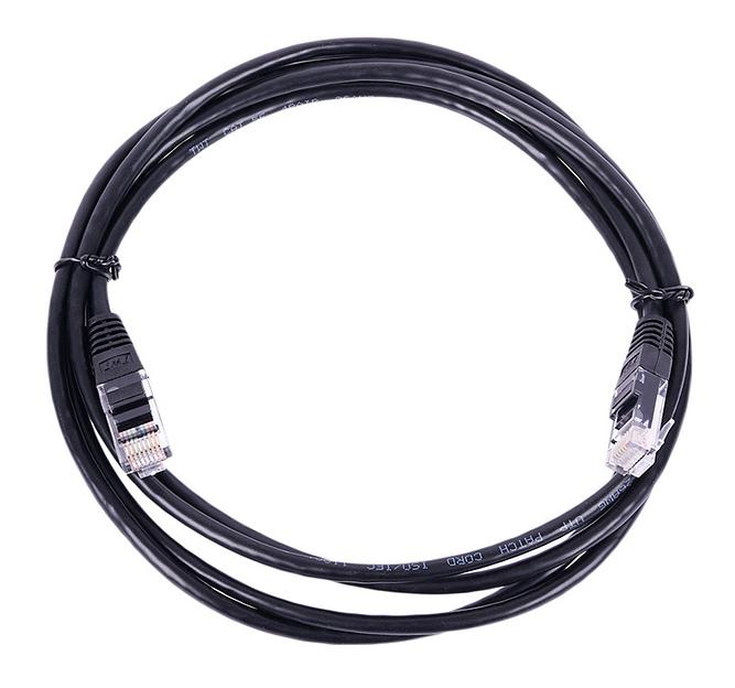 Патч-корд Lanmaster UTP TWT-45-45-0.5-BK вилка RJ-45-вилка RJ-45 кат.5е 0.5м чёрный ПВХ (уп.:1шт) фото 1
