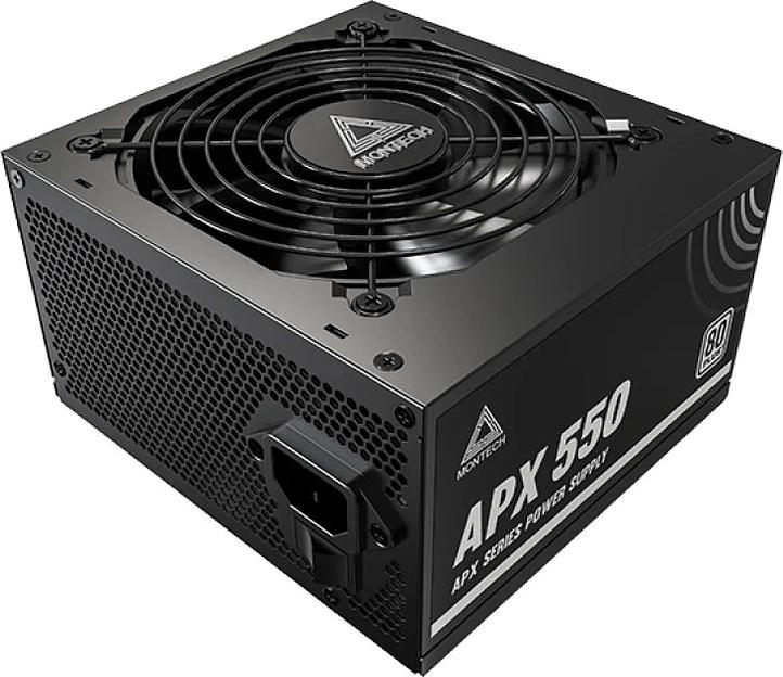 Блок питания Montech ATX 550W APX 550 80 PLUS WHITE (20+4pin) APFC 120mm fan 6xSATA Cab Manag RTL фото 2