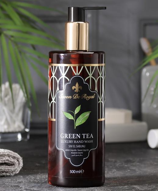 Жидкое мыло Зелёный чай «Savon De Royal» 500 мл, опт фото 1