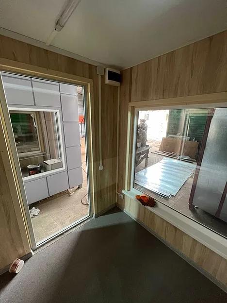 Охранный пост 2х2 м, отделка из полимерной кассеты фото 5