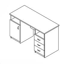 Стол письменный двутумбовый СПД-02 фото 1