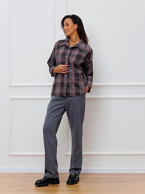 Блузка женская в розовую клетку, Опт фото 1