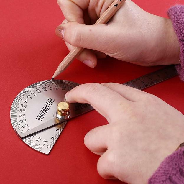 Транспортир с линейкой из нержавеющей стали 198мм DEKO DKM198 фото 5