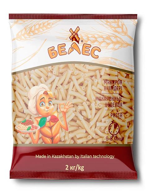 Макароны рожок «Белес» 2 кг ОПТ фото 1