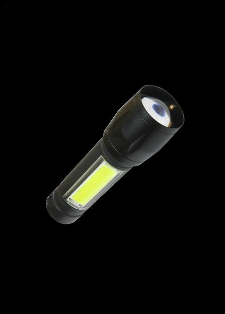 Фонарь ручной Космос KOCAC1011LITH черный 4Вт лам.:светодиод.x1 фото 1