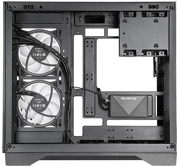 Корпус Chieftec Visio черный без БП ATX 2x80mm 4x120mm 2x140mm 1xUSB2.0 2xUSB3.0 audio bott PSU фото 4