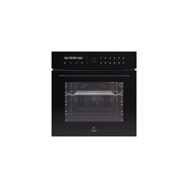 Духовой шкаф LEX EDS 101 BBL, черный/нержавеющая сталь фото 1