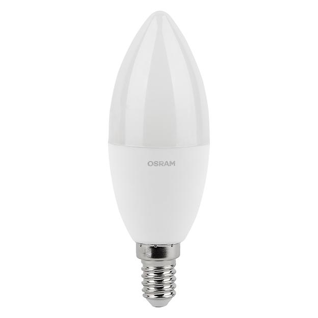 Лампа светодиодная LED 10 Вт E14 4000К 800Лм свеча 220 В (замена 75Вт) OSRAM фото 2
