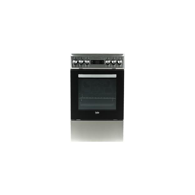 Электрическая плита Beko FSM57300GX, стеклокерамика, нержавеющая сталь/черный [7786986766] фото 1