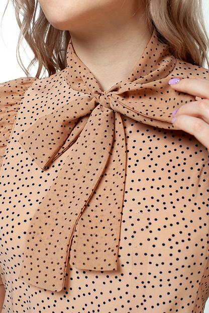 Блузка женская  4098-22/05/Бежевый, черный  фото 5