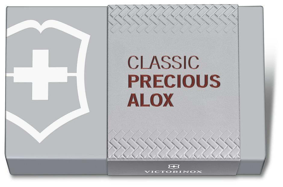 Нож перочинный Victorinox Classic Precious Alox (0.6221.4011G) 58мм 5функц. коричневый подар.коробка фото 4