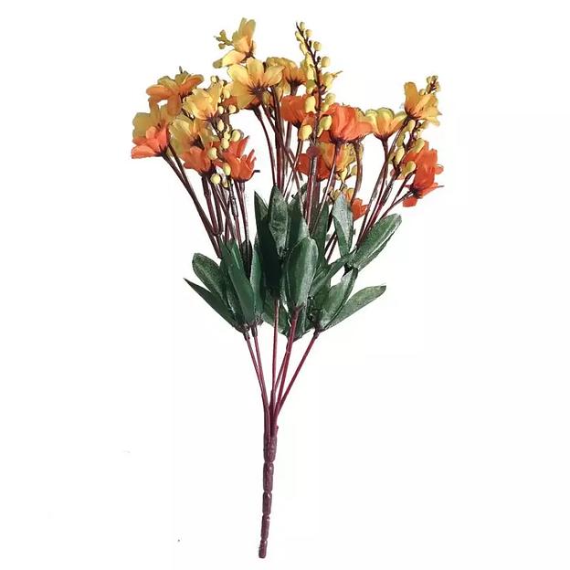 Букет декоративных подсолнухов 6 веток 864-11 34см фото 3