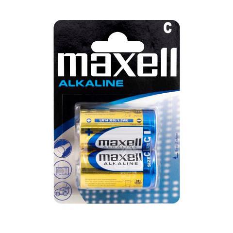 Батарейка MAXELL Alkaline, С/LR14 2PK, 2 шт фото 1