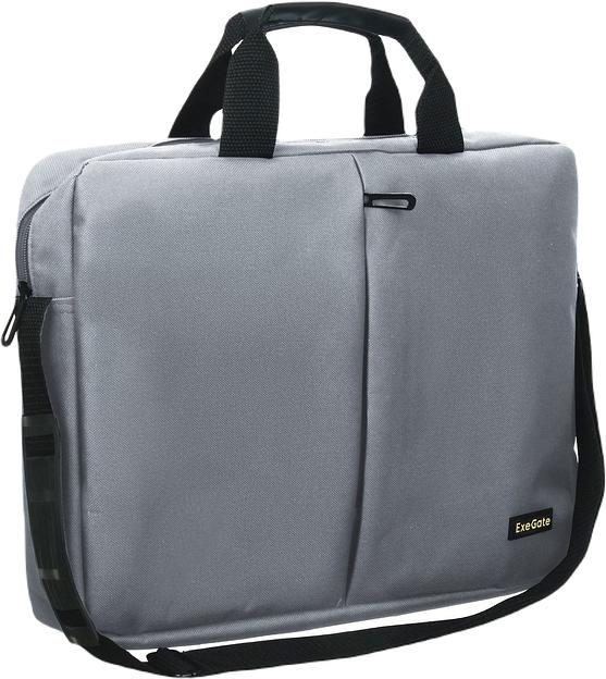 Сумка для ноутбука 15.6" Exegate Office F1590 серый полиэстер (EX264614RUS) фото 1