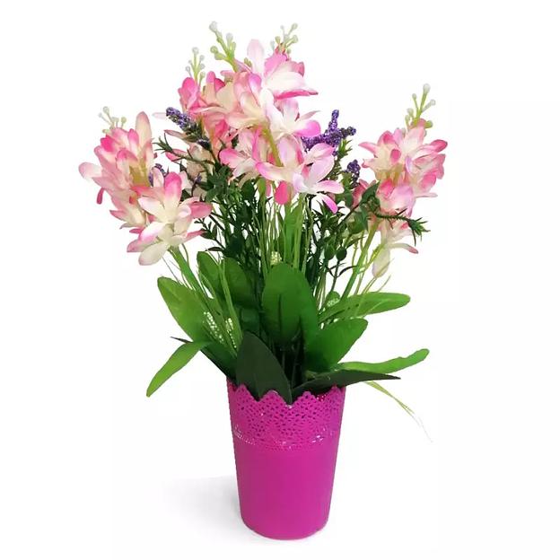 Букет искусственных цветов в горшке 623 фото 1