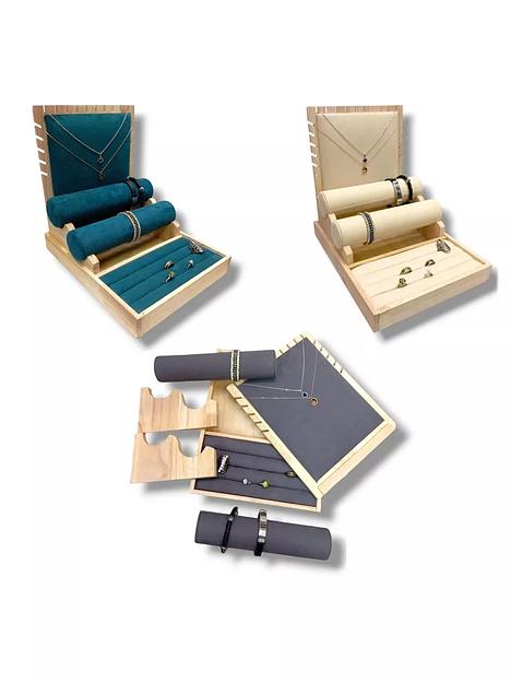 Подставка под цепи, браслеты и кольца (3 в 1), зелёный ОПТ фото 3