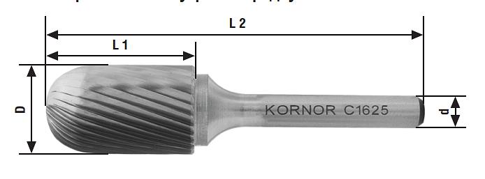 Твердосплавные борфрезы сфероцилиндрические Тип С ОПТ фото 2