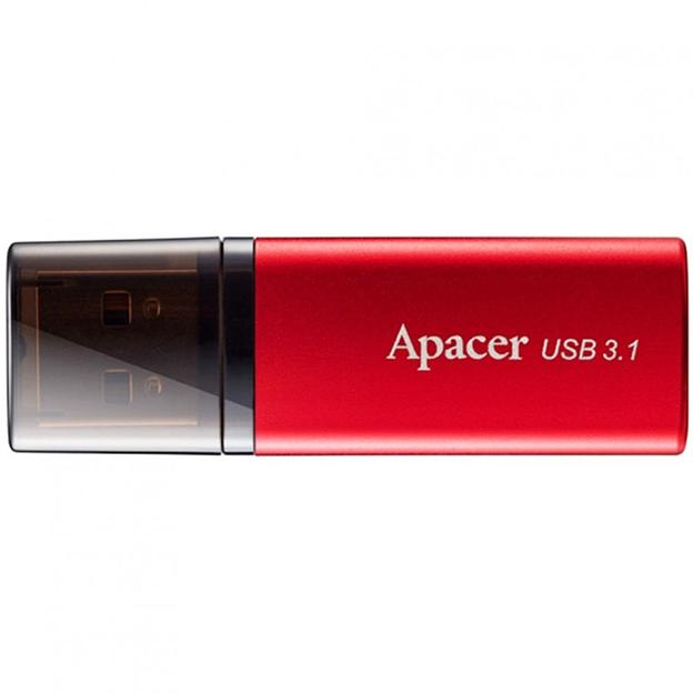 64GB Apacer AH25B USB Flash AP64GAH25BR-1 USB 3.1 Gen 1, Red/Black, Metal case, (916297) RTL фото 1