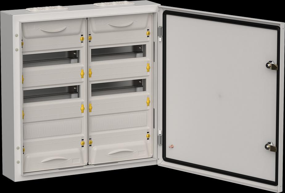 TITAN 5 Корпус металлический ЩРн-72 (2х36) 585х570х140 IP54 сер IEK фото 1