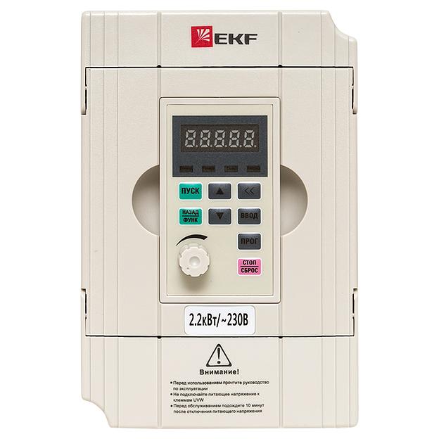 EKF VT100-2R2-1B Преобразователь частоты 2,2/4кВт 1х230В VECTOR-100 EKF PROxima фото 3