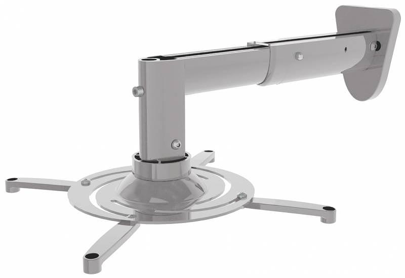 Кронштейн для проектора Cactus CS-VM-PR05B-AL серебристый макс.10кг настенный и потолочный поворот и наклон фото 1