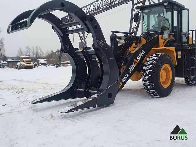 Лесозахват (бревнозахват) для фронтальных погрузчиков 3 или 5 т Jingong, Hyundai, Komatsu, Volvo, Doosan, SDLG, FOTON, LiuGong, XCMG, XGMA и др фото 8