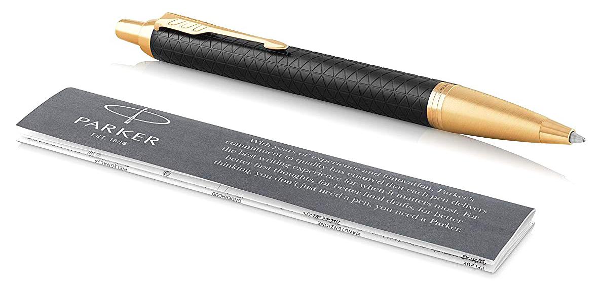 Ручка шариков. Parker IM Premium K323 (CW1931667) Black GT M син. черн. подар.кор. фото 3