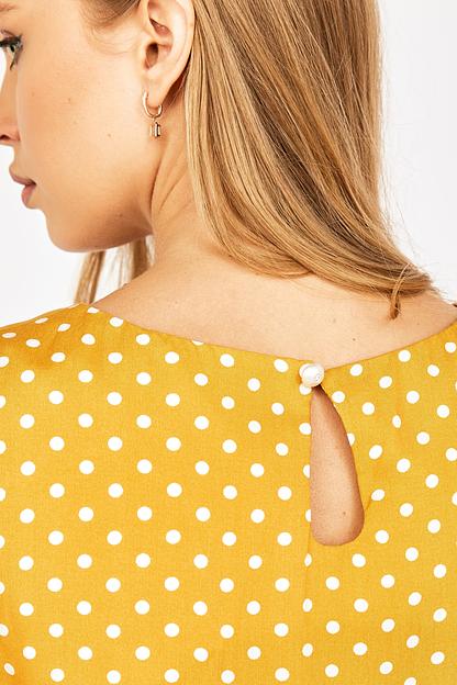 Платье Julia/горчичный горох фото 7