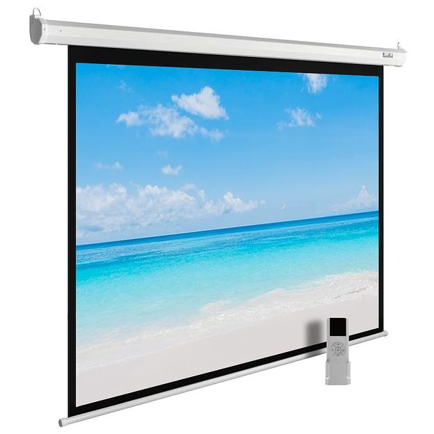 Экран Cactus 225x300см MotoExpert CS-PSME-300x225-WT 4:3 настенно-потолочный рулонный белый (моторизованный привод) фото 1