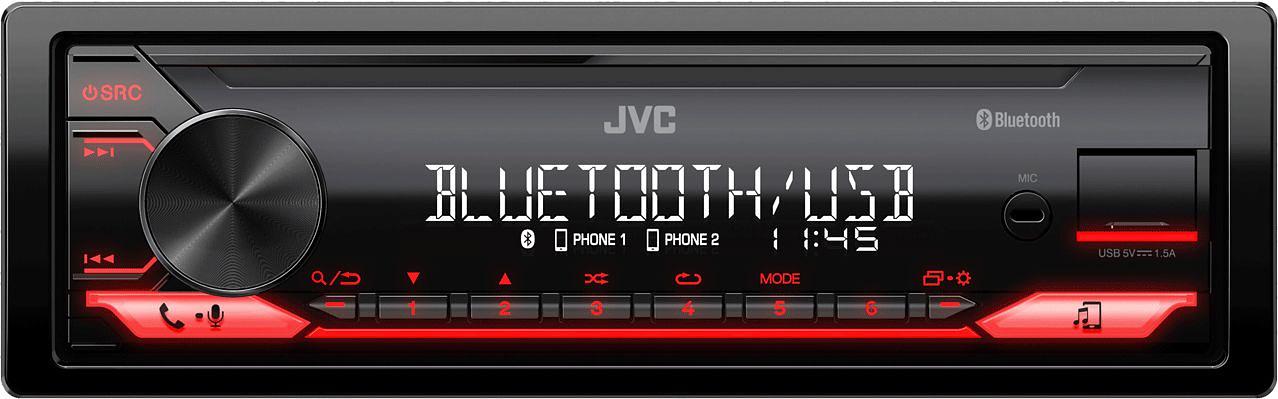 Автомагнитола JVC KD-X182BT 1DIN 4x50Вт v4.2 ПДУ RDS фото 1