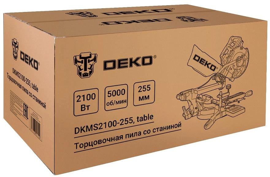 Торцовочная пила Deko DKMS2100-255 2200Вт 4500об/мин d=255мм фото 8