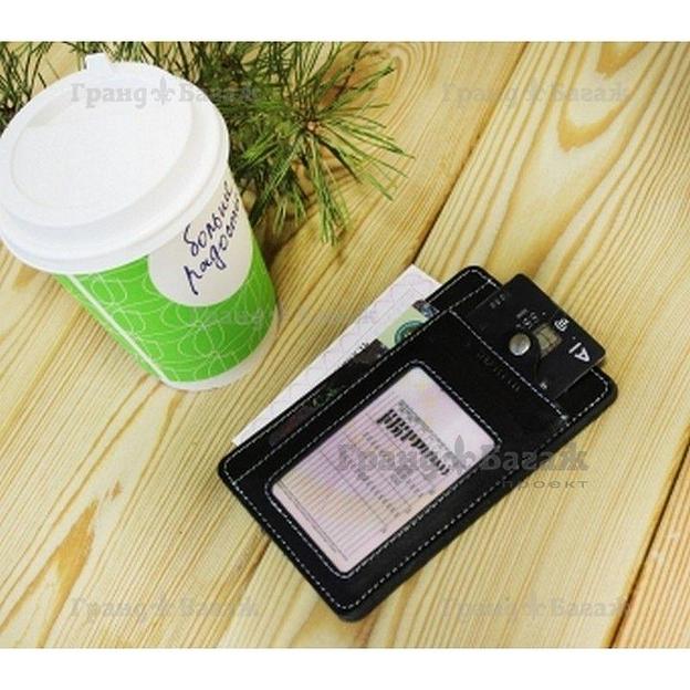 Обложка для автодокументов Apache RFID ОВ-S/черн фото 4