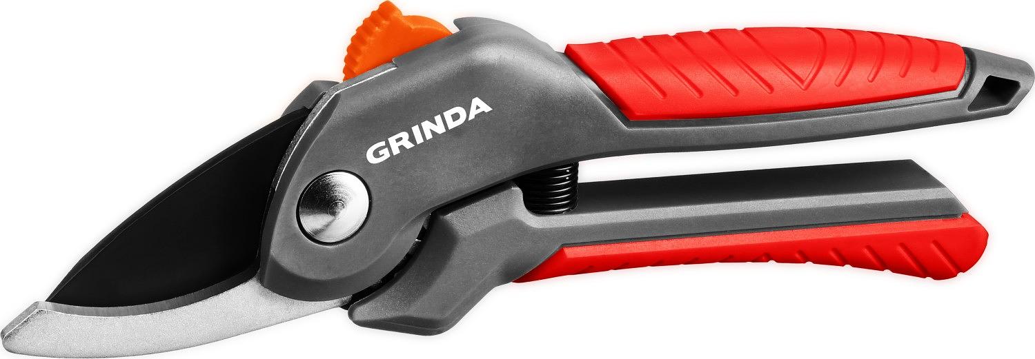 GRINDA G-22, 200 мм, с двухкомпонентными рукоятками, плоскостной секатор (423122) фото 1