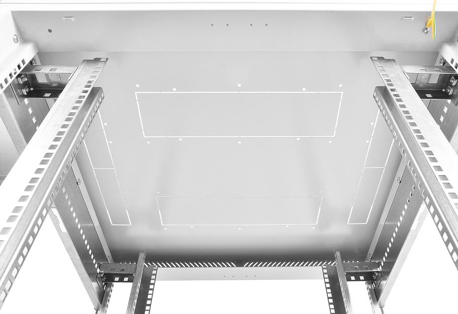 Шкаф коммутационный ЦМО ШТК-М-42.8.8-44АА 42U 800x800мм пер.дв.перфор. задн.дв.стал.лист 2 бок.пан. 500кг белый фото 6