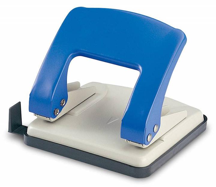 Дырокол Kw-Trio Stylish Medium 966 макс.:20лист. металл ассорти отв.:2 с линейкой фото 1