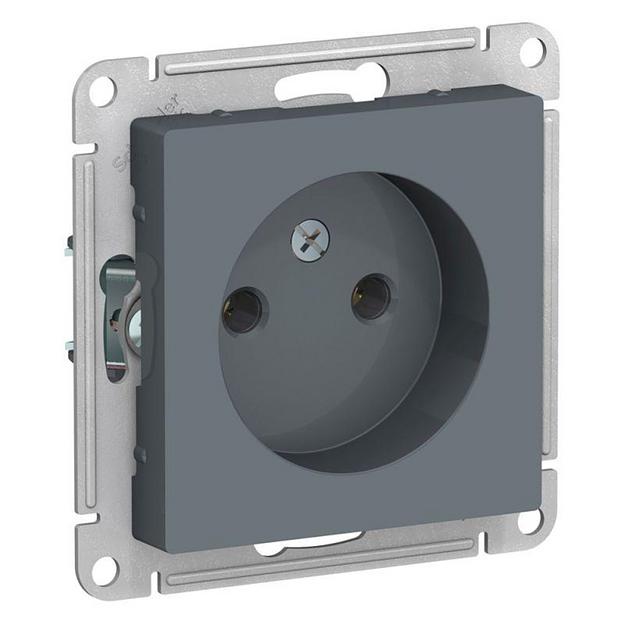 Systeme electric ATN000741 ATLASDESIGN РОЗЕТКА без заземления, 16А, механизм, ГРИФЕЛЬ фото 1